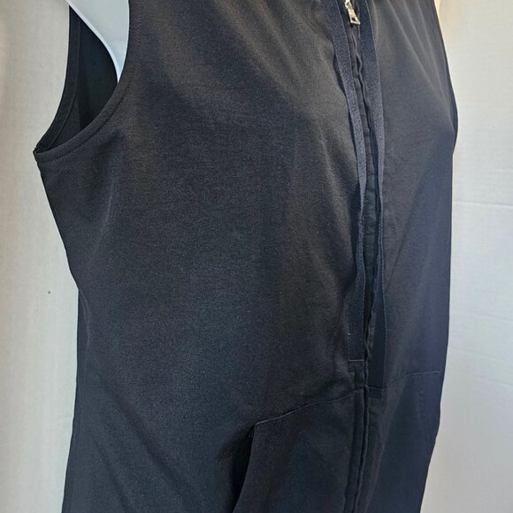 NY & Co Hooded Vest Black Nylon Zip Front SZ‎ M - Picture 2 of 6